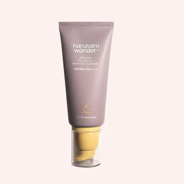 BLACK RICE PURE MINERAL RELIEF DAILY SUNSCREEN SPF 50+